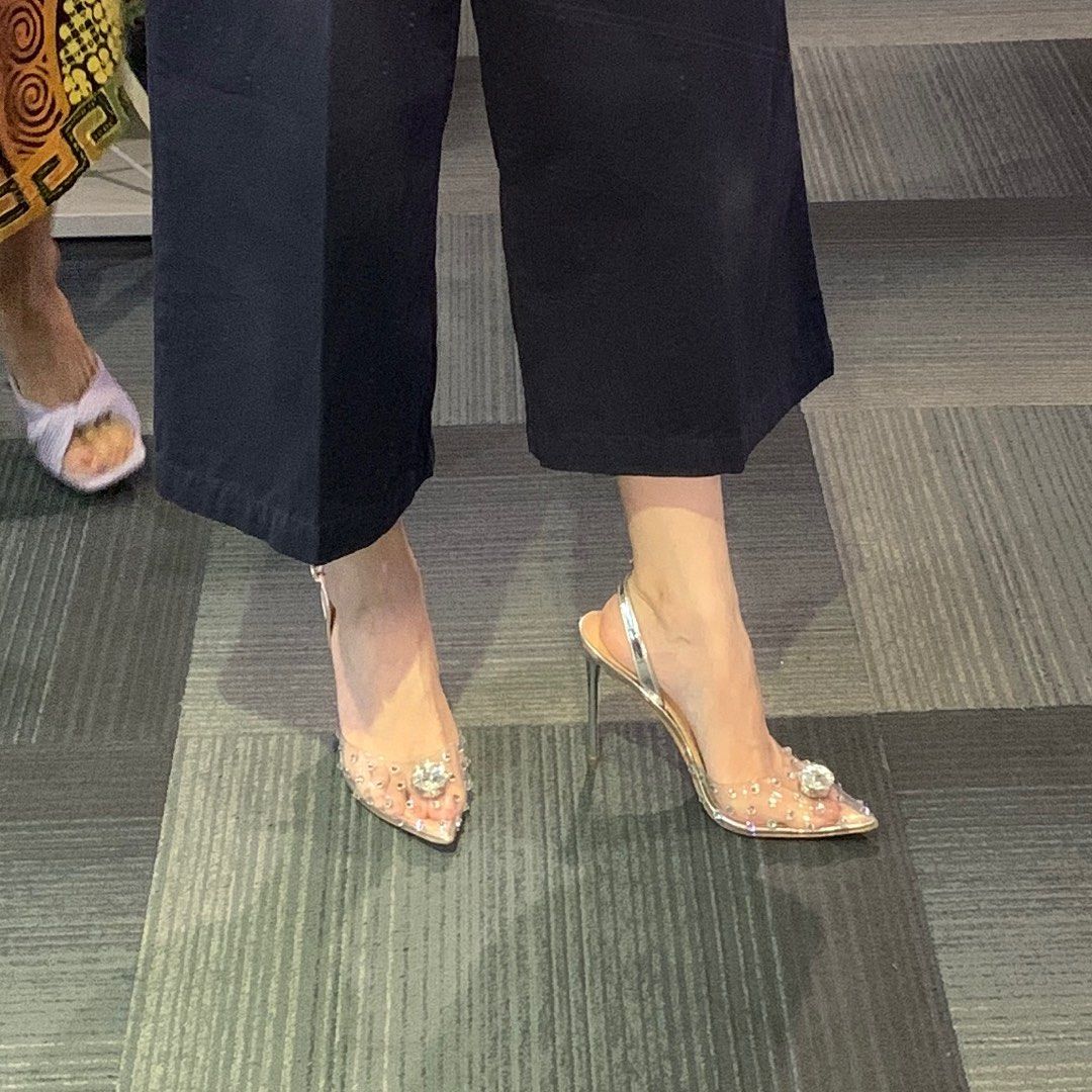 Steve madden transparent heels cheap