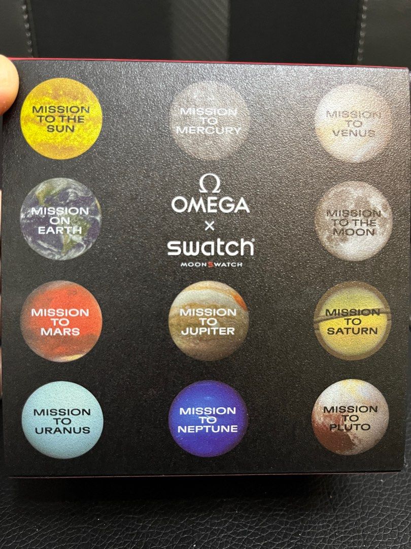 swatch omega 火星Mission to Mars, 名牌, 手錶- Carousell