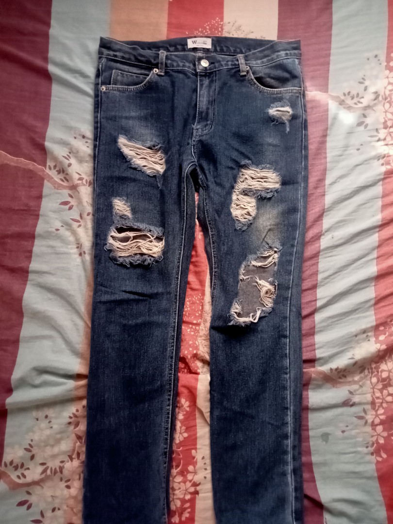 tattered jeans on Carousell