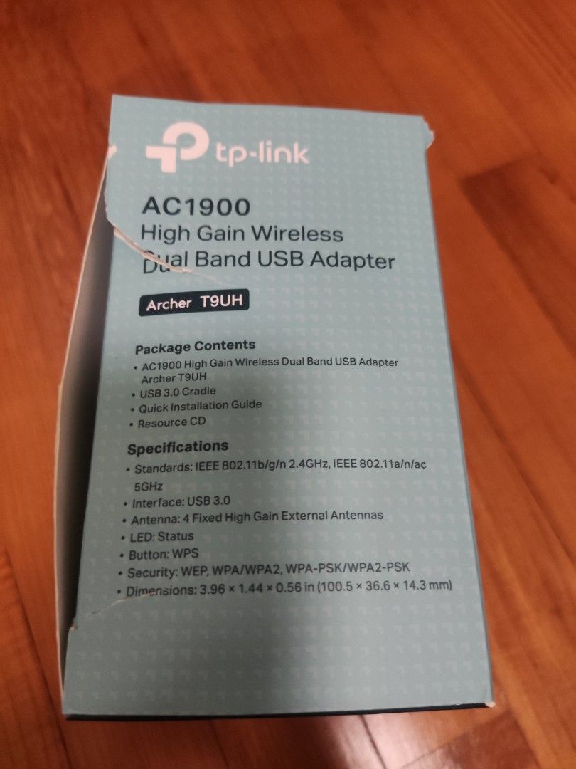 TP-Link Archer T9UH AC1900 Wireless Adapter, Computers & Tech, Parts ...