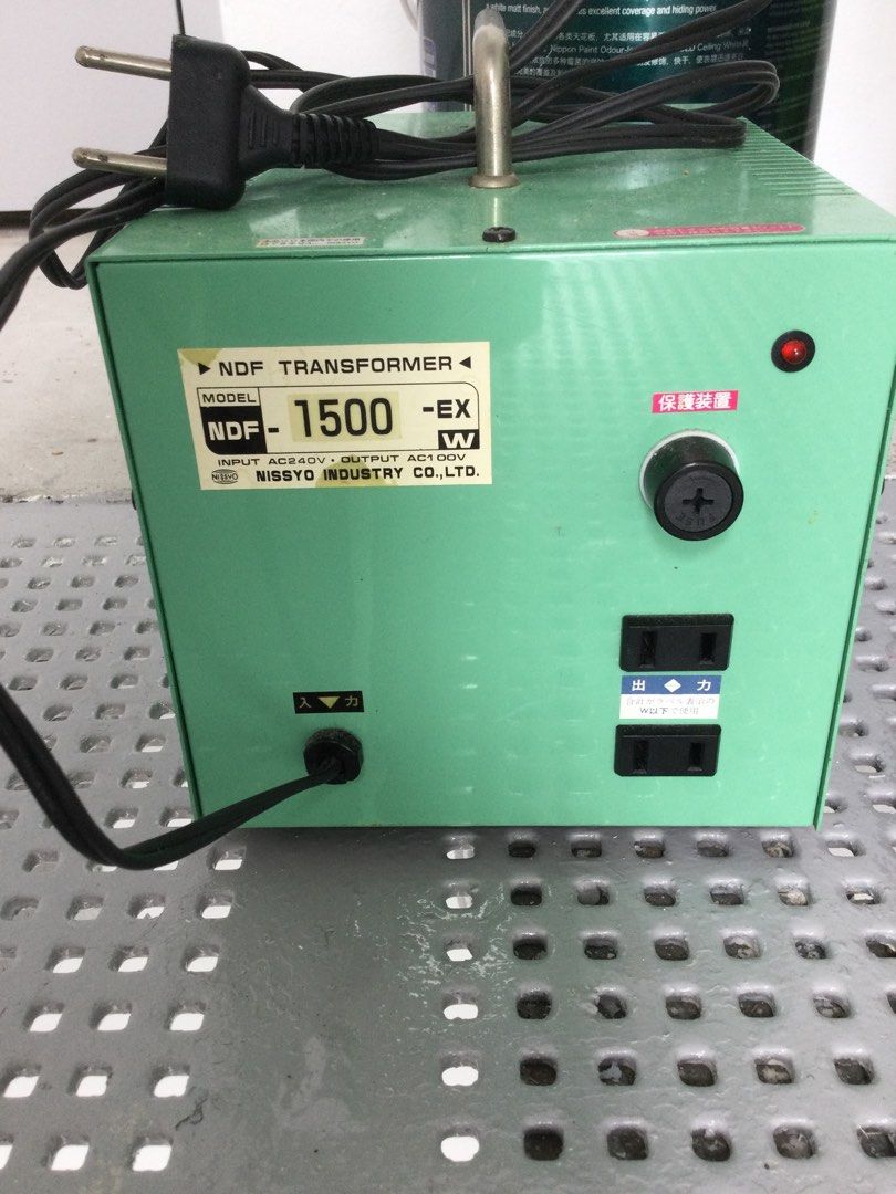 Nissyo Transformer voltage converter 1500W + Tiger electric grill skillet hot plate takoyaki