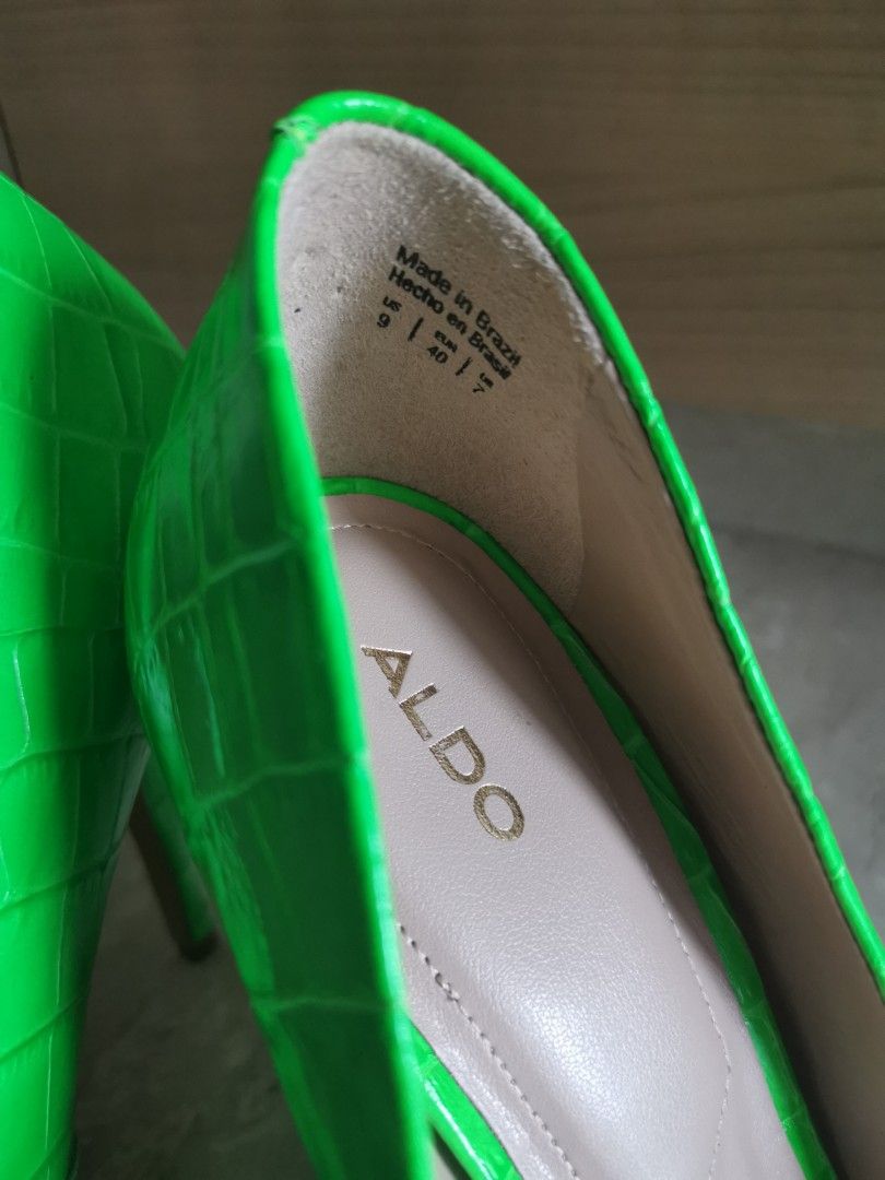 UK7 Aldo green pumps Women s Fashion Footwear Heels on Carousell