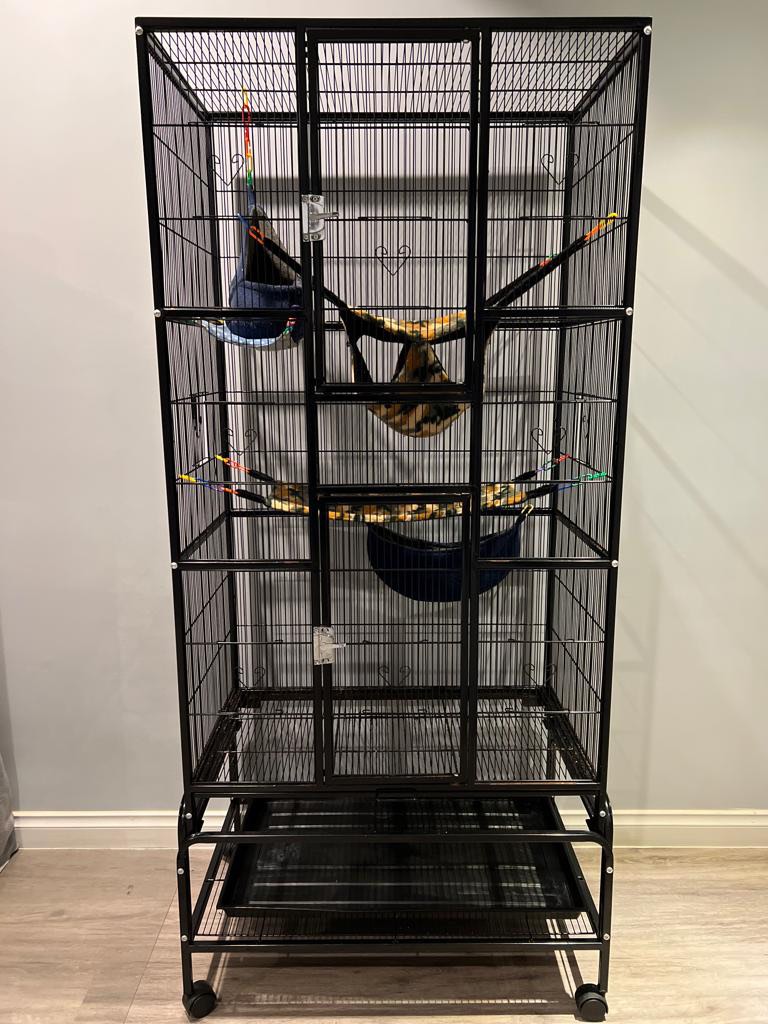 Used Large Sugar Glider Cage H180xW80xD49