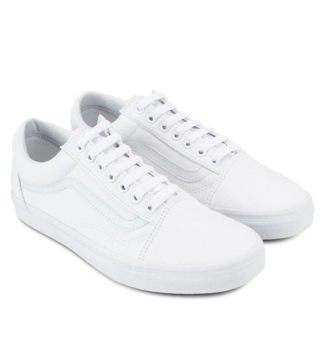 White vans old best sale skools