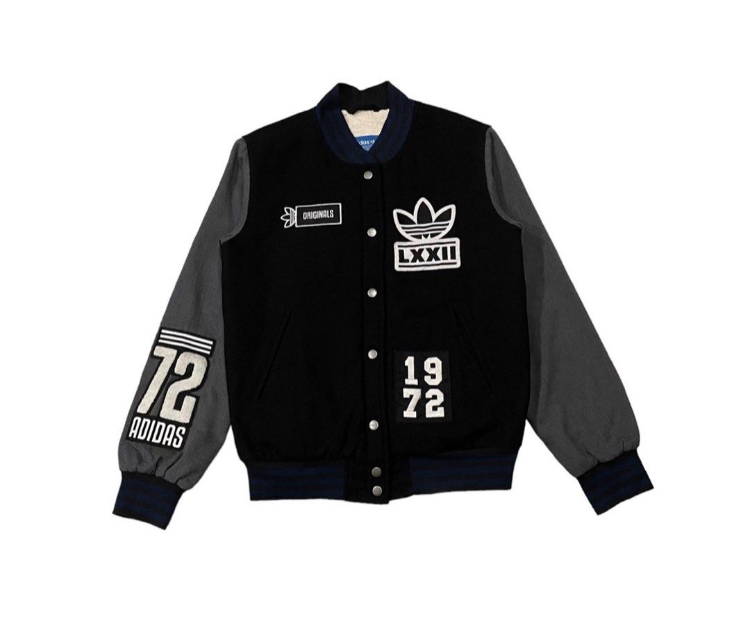 Adidas originals badge varsity jacket top