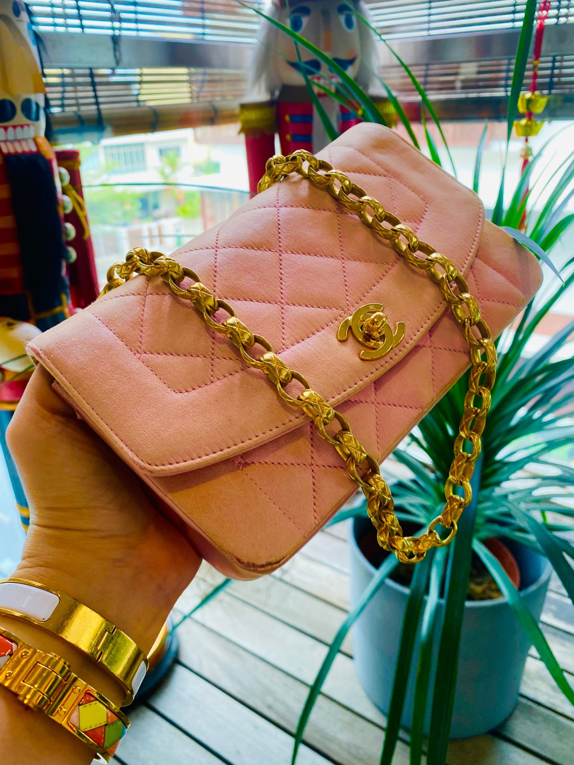 maroon chanel bag