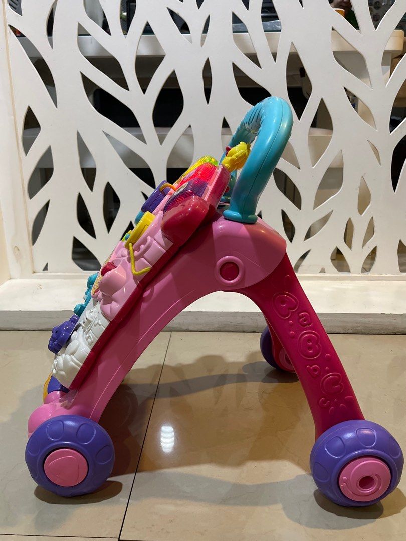 Vtech push walker (Category: Kids Tables & Chairs) located in Manila. Submitted by casperbear (Listing ID 1230588674, Image 2). Description: Vtech push walker Selling for 2.2k Working lights and sounds Like new.