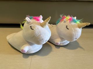 Winter Unicorn Shape Warm Slippers Comfortable PP Cotton Home