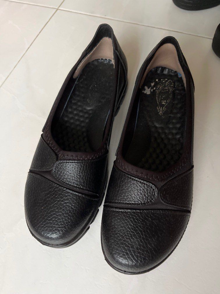 slip on flats no back