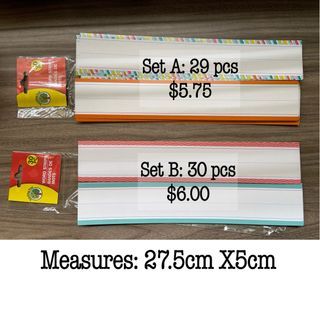 Teacher Resource: Word strips / Student name cards