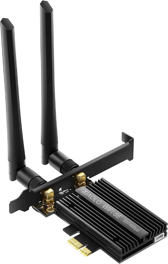 XIAOLO Wi-Fi 6E AX210 PCIe WiFi Card Bluetooth 5.2 with Heat Sink ...