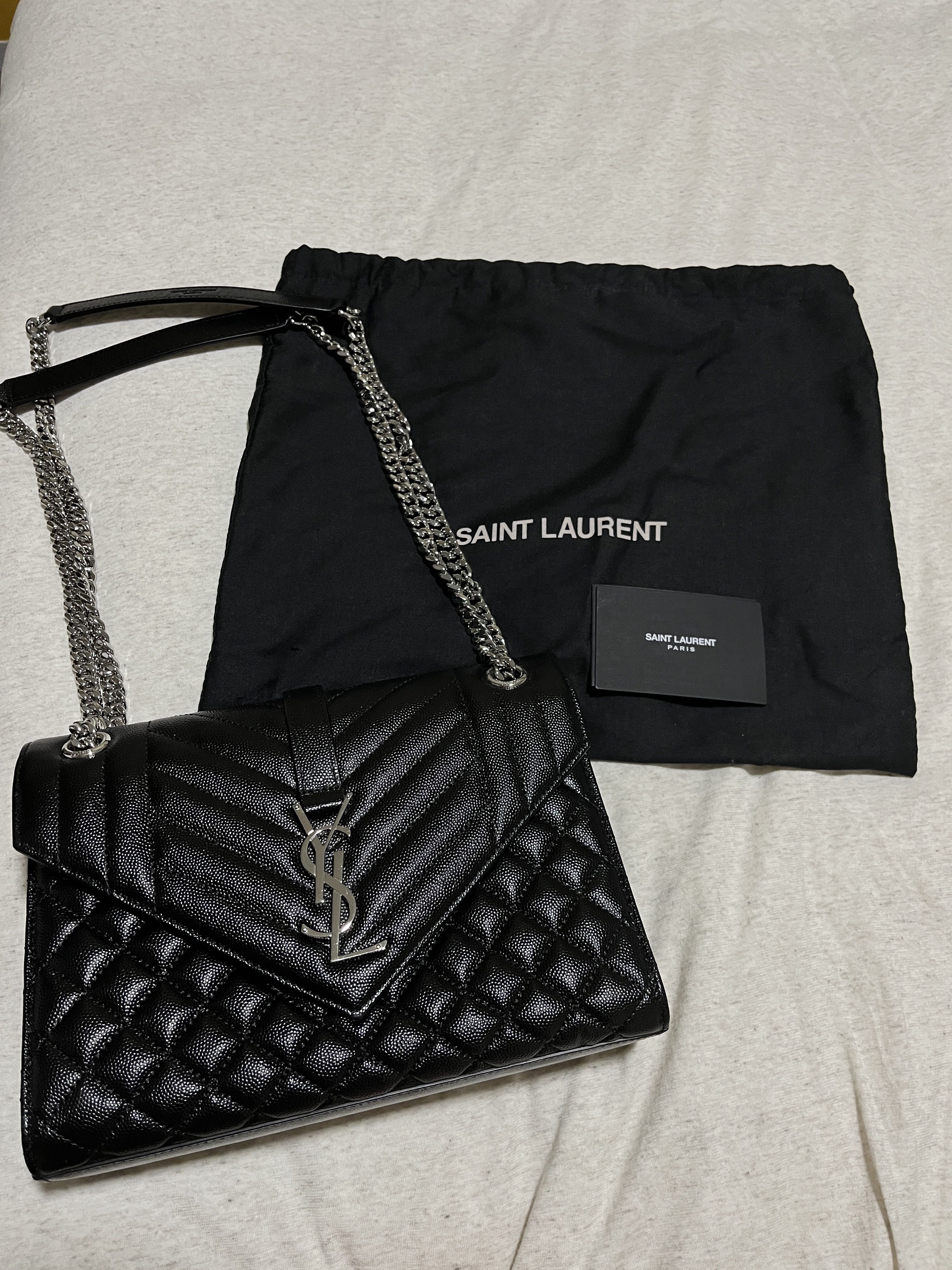 Ysl envelope bag black hardware outlet