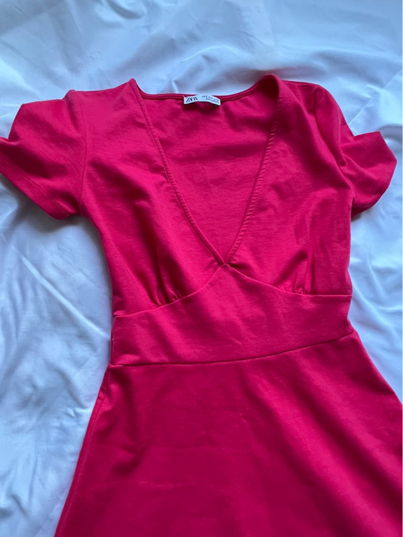Zara pink dress on Carousell