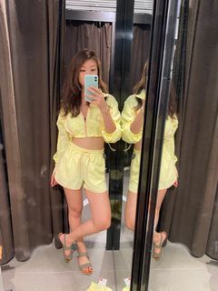 Zara yellow track suit