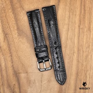 Ostrich Non-Stitched Leather Watch Strap - Omega/Rolex/Tudor/Seiko Watch  Band - Hand Made in Finland – CuteLeatherWorks