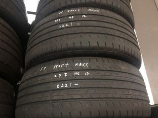 2pcs 225/45/17 Dunlop used tyre (70%)
