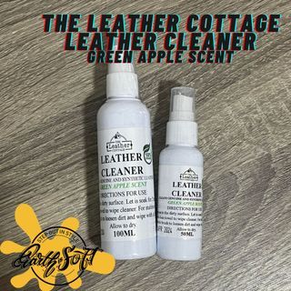 50ml and 100ml Organic Leather Cleaner in Green Apple Scent by The Leather Cottage