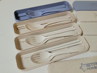 [5 sets] Reusable cutlery sets