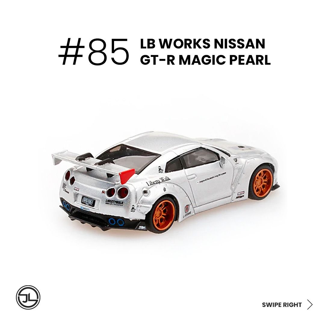 85 MINI GT LB WORKS NISSAN GT R R35 MAGIC PEARL 1 64 Hobbies