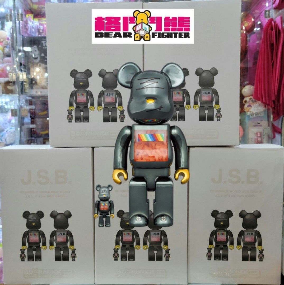 現貨]香港展覽電鍍著燈JSB Bearbrick BE@RBRICK J.S.B. 4TH Ver. 100