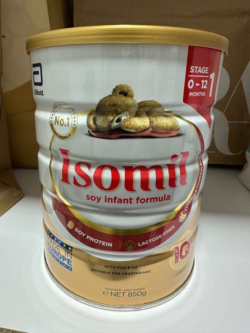 Abbott Isomil EyeQ Stage 1 Infant Soy Milk Formula, Babies & Kids