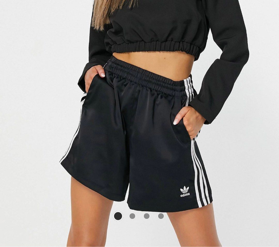 adidas satin shorts Women s Fashion Bottoms Shorts on Carousell