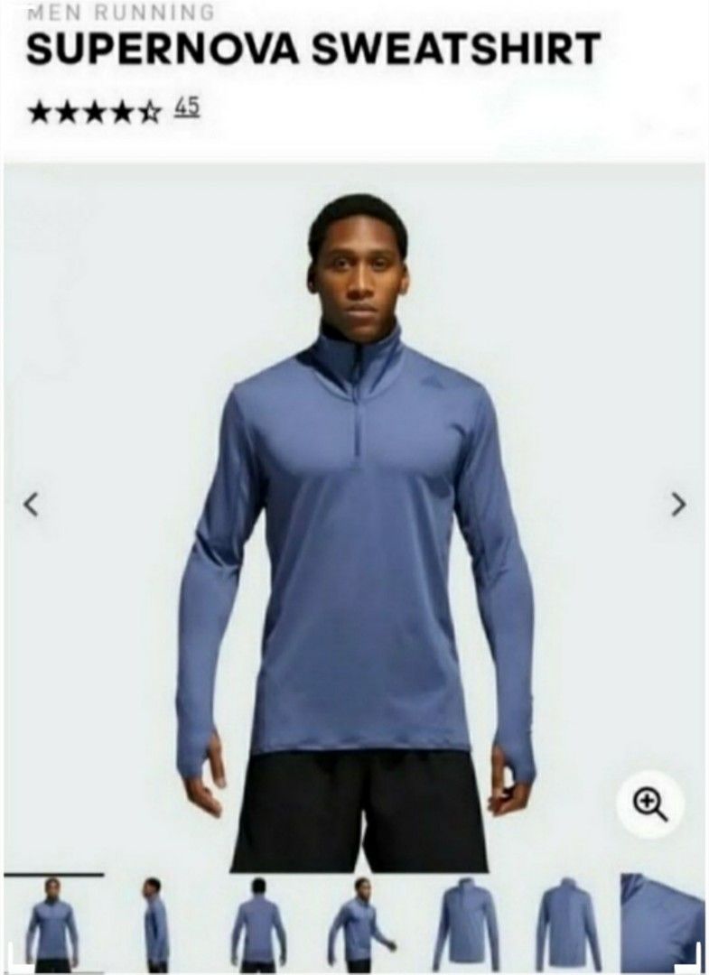 Adidas supernova half sale zip