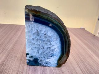 Agate Geode slab - Makapal, Mabigat
