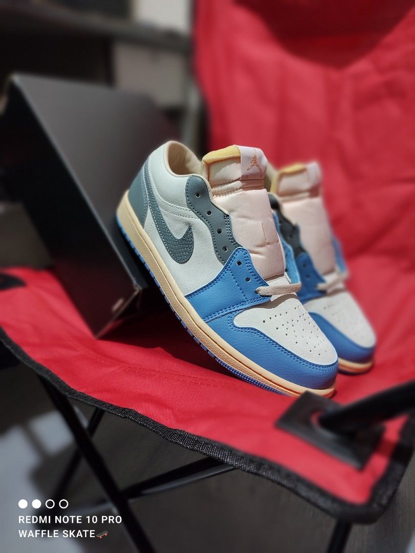 AIR JORDAN 1 LOW TOKYO 96 VINTAGE UNC GREY Men s Fashion