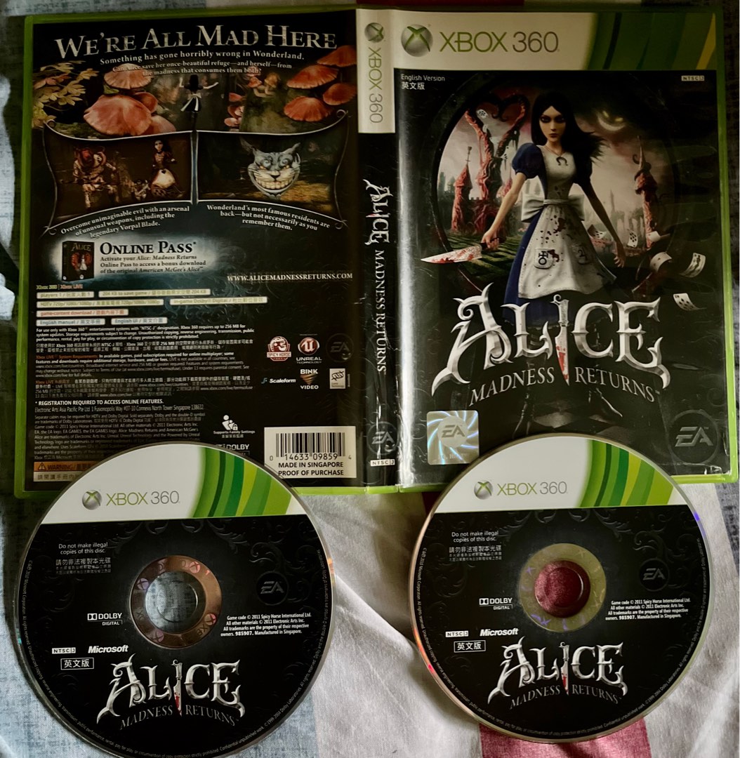 ALICE MADNESS RETURNS XBOX 360 GAMES, Video Gaming, Video Games, Xbox ...
