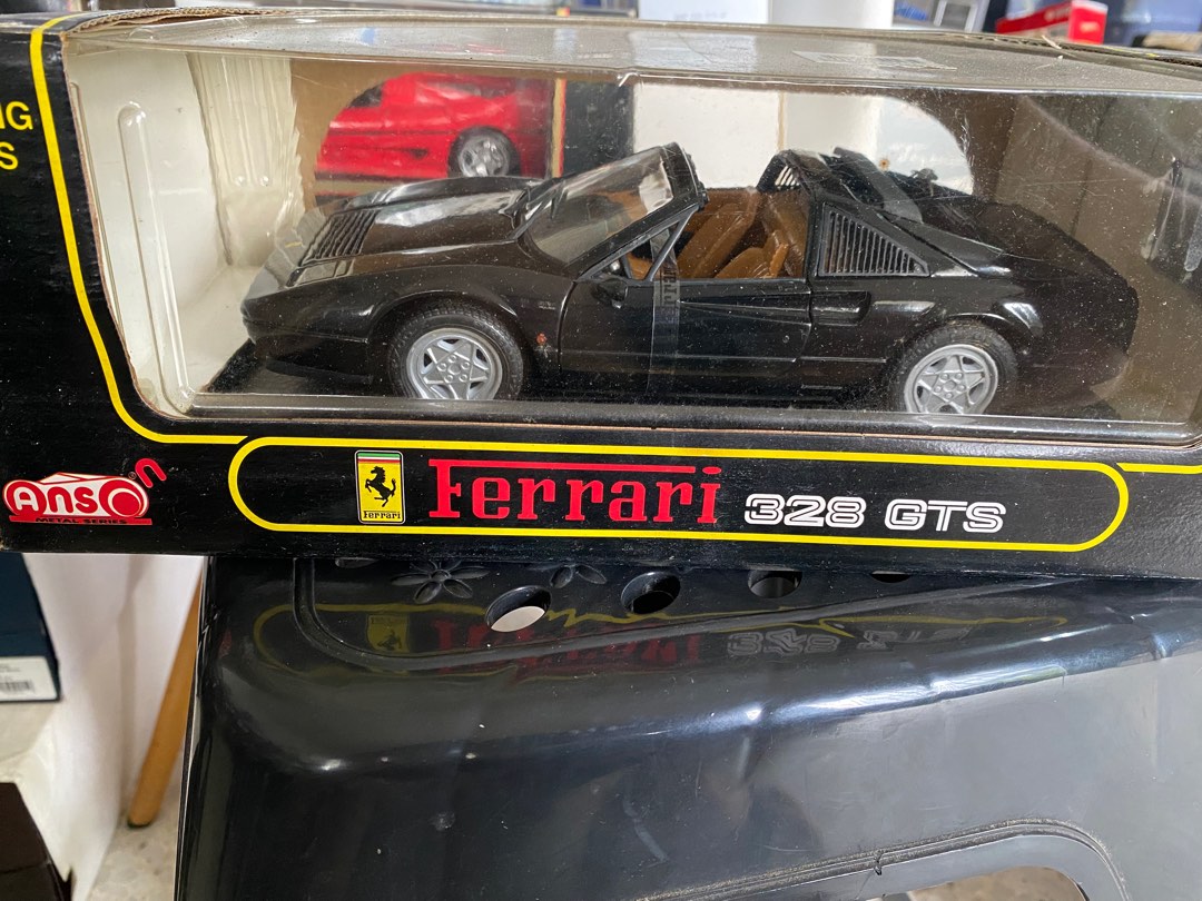 Anson Ferrari 328 GTS - Black (1:18 scale), Hobbies & Toys, Toys 