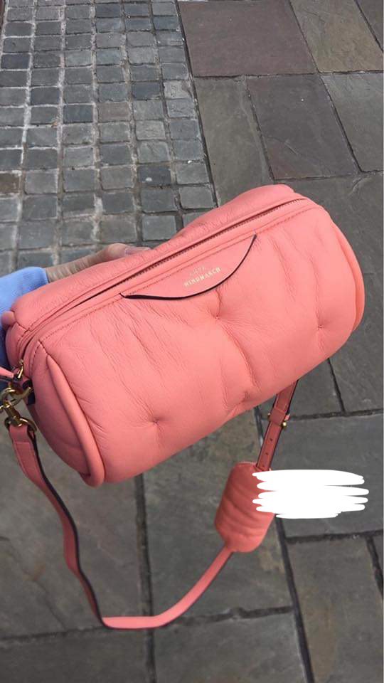 Anya Hindmarch Chubby Barrel Crossbody Bag - Pink, 女裝, 手袋及銀 