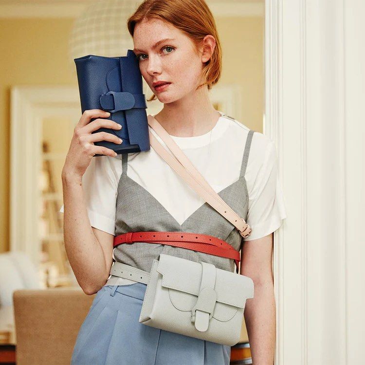 Aria Belt Bag Pebbled Sand Women s Fashion Bags Wallets Cross body Bags on Carousell