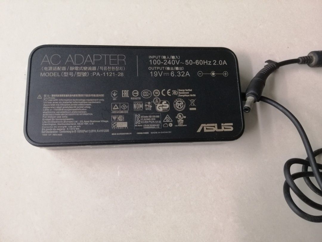 Asus A15-120P1A Laptop Charger 120W, Computers & Tech, Parts ...