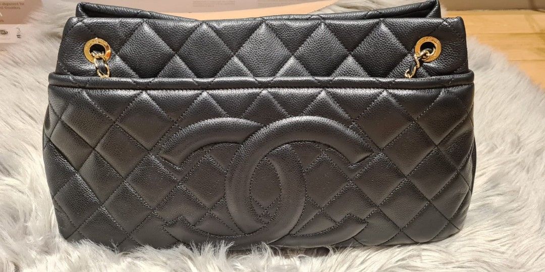 Special Fire Sale! CHANEL Timeless Shopping Tote in Caviar, Black