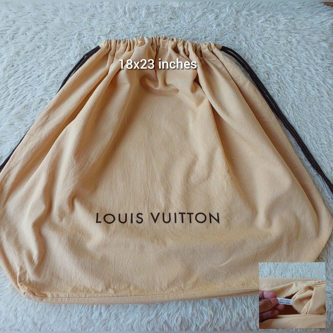Authentic Louis Vuitton dust bag 10x15 inches, Luxury, Bags & Wallets on  Carousell
