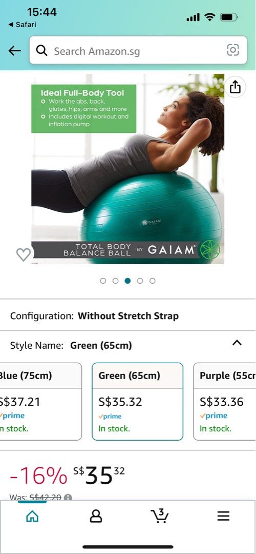 Total Body Balance Ball® Kit - Gaiam