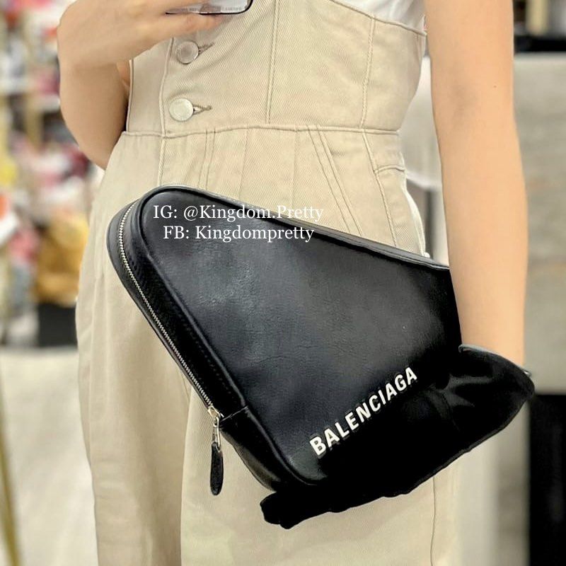 balenciaga triangle pouch