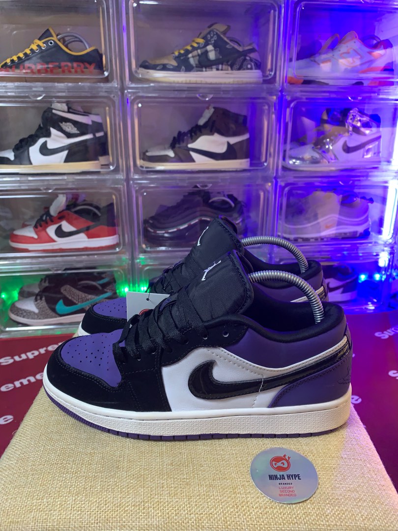 BISA COD / REKBER AIR JORDAN 1 LOW COURT PURPLE AIR JORDAN 1 PURPLE