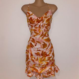 BNWT Sweetpot the Label Sabrina Open Back Cowl Neck Mini Dress
