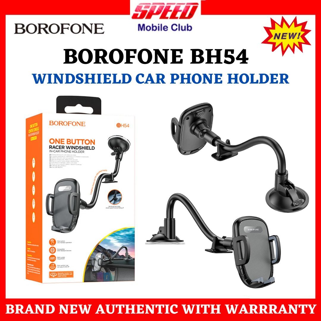 Borofone BH54 Racer Windshield Car Phone Holder | Brand New | Store ...