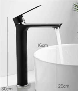Brand new black mixer tap