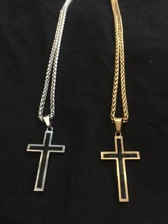 BRAND NEW Cross Necklace + Chain