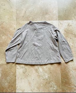 Brown Longsleeve Blouse, Plain