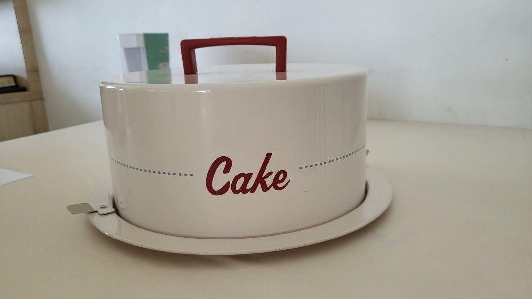 Plastic Round Cake Carrier Box Round Cake Container with - Dụng cụ phòng ăn  & nhà bếp
