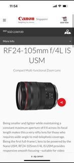 Canon Lens RF24-105mm f/4L IS USM