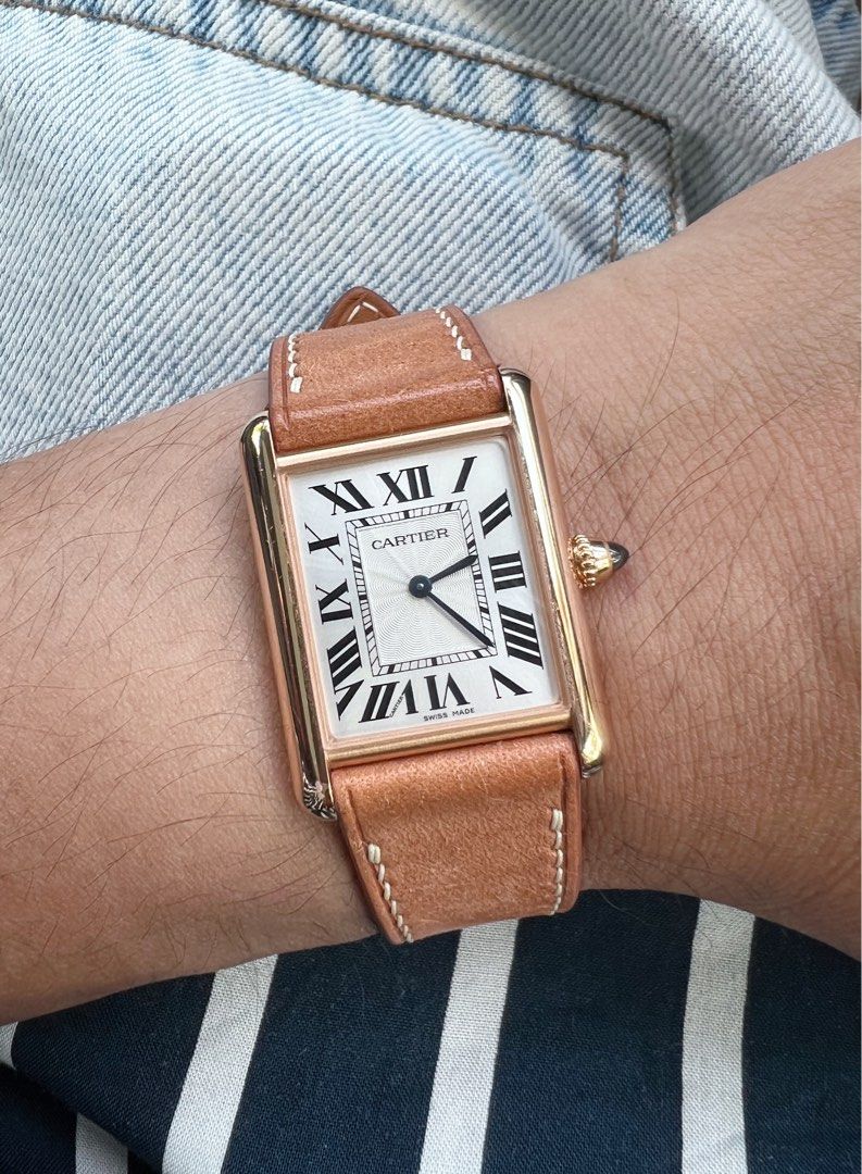 Cartier tank louis manual wind outlet