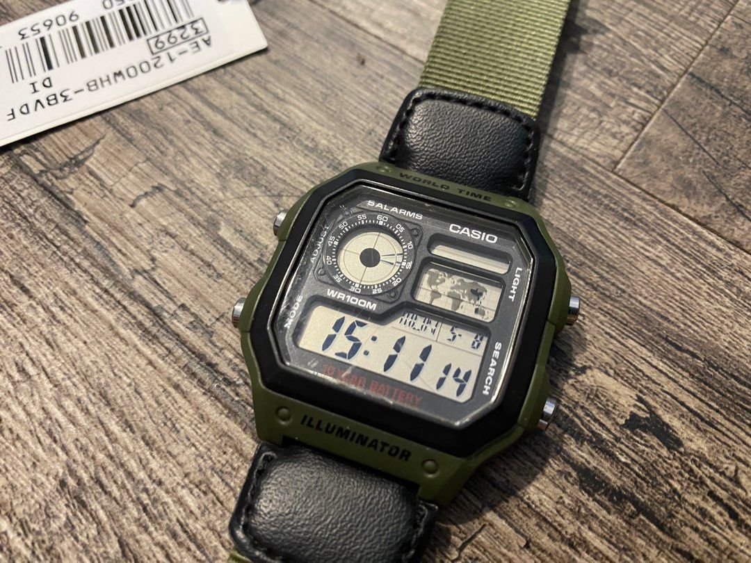Casio ae1200 green new arrivals