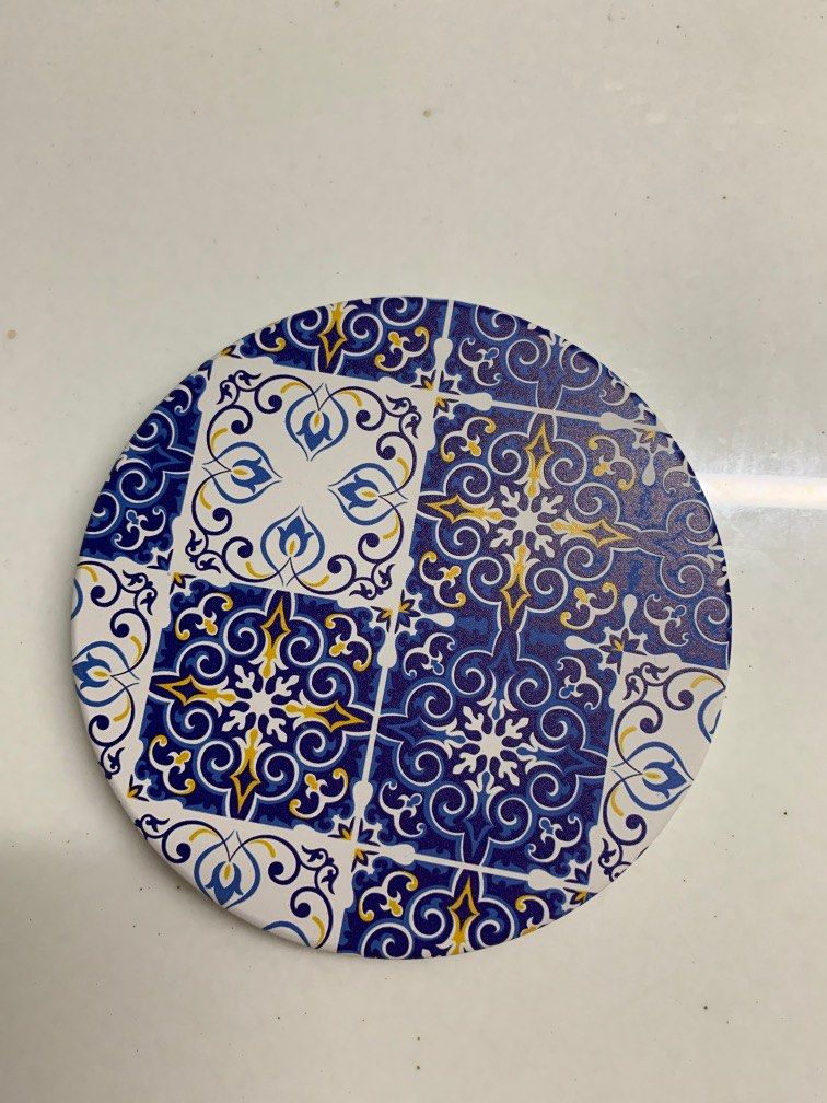 Ceramic coasters (Category: Coffee & Tea Tableware) located in Santa Rosa. Submitted by gandahappylife (Listing ID 1230748912, Image 3). Description: Ceramic coaster set (3 pcs) Ceramic front /Cork back Shopee checkout available .