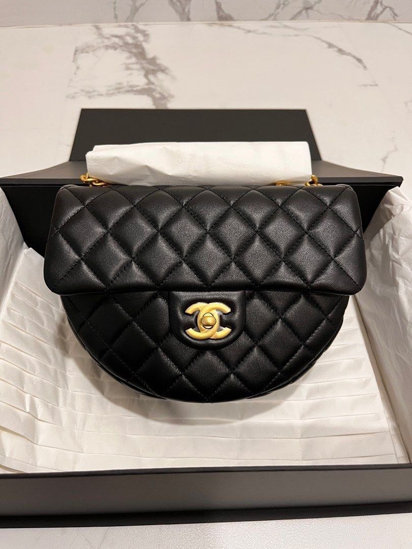 Chanel Mini Messenger Round Bag Womens Fashion Bags  Wallets  Crossbody Bags on Carousell